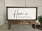 Home the story of who we are, a collection of all we love, wall art, modern farmhouse sign, framed wooden sign, home decor product 1